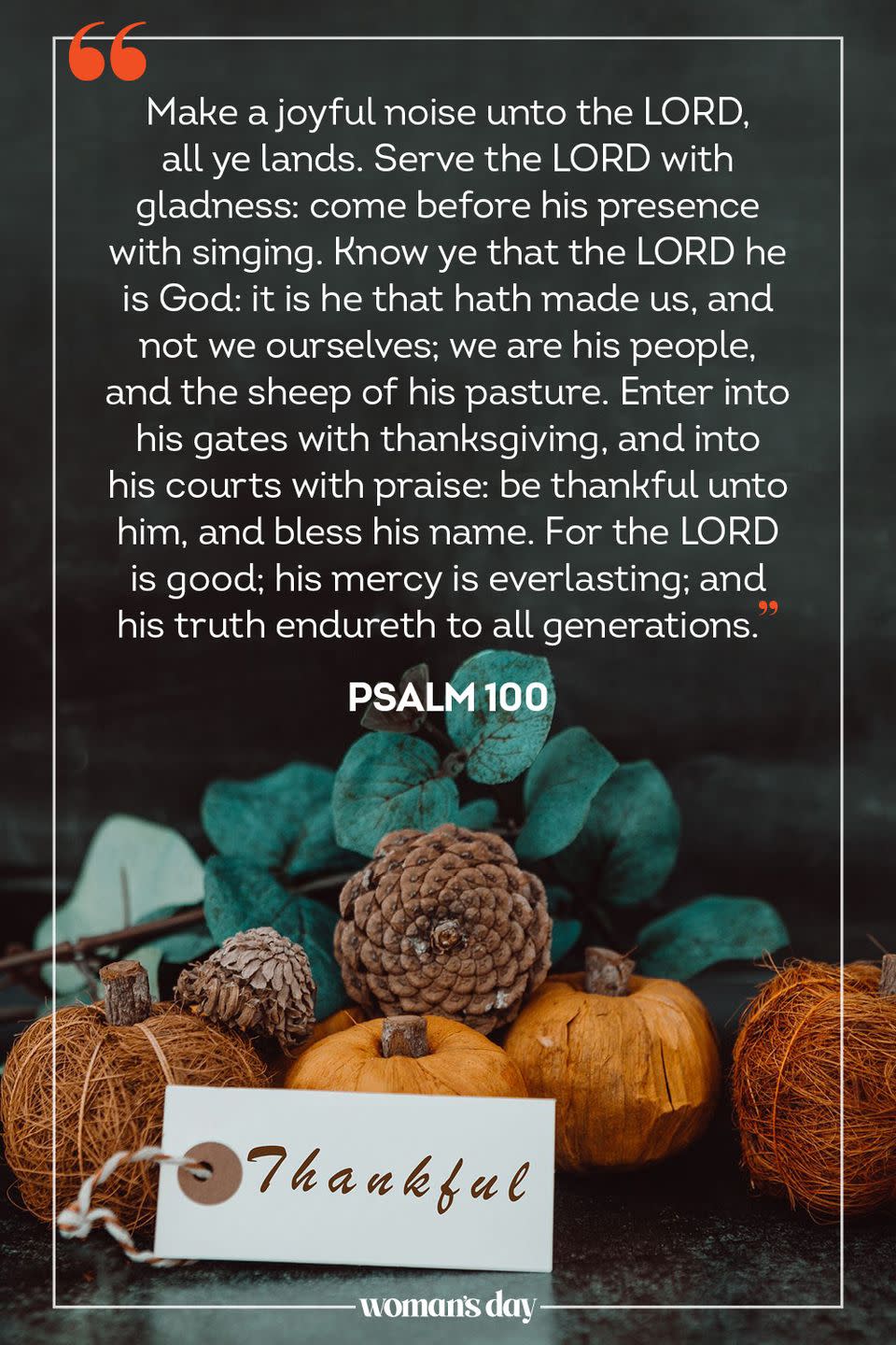 Thanksgiving Prayer from the Bible