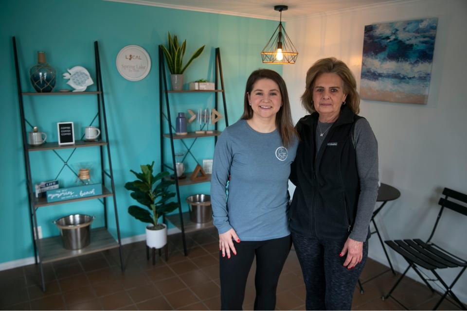 Ocean Brew Coffee is a Wall-based business that sells different types of coffee and other morning food. Owner Ellen Bodnovich with her mother Debra Fischoff who helps out at the business.        Wall, NJWednesday, February 16, 2022