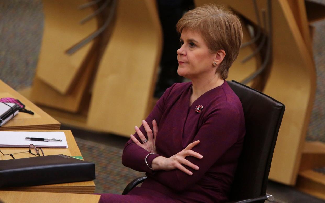 Nicola Sturgeon confirmed people across central Scotland will be told to remain in their local council areas - Getty Images Europe