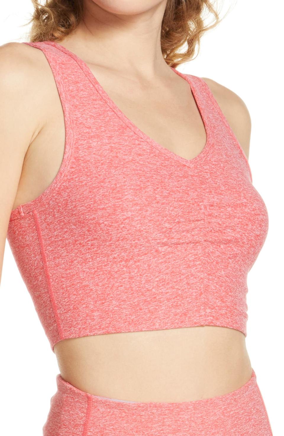 Zella Restore Soft Lounge Longline Bra. Image via Nordstrom.