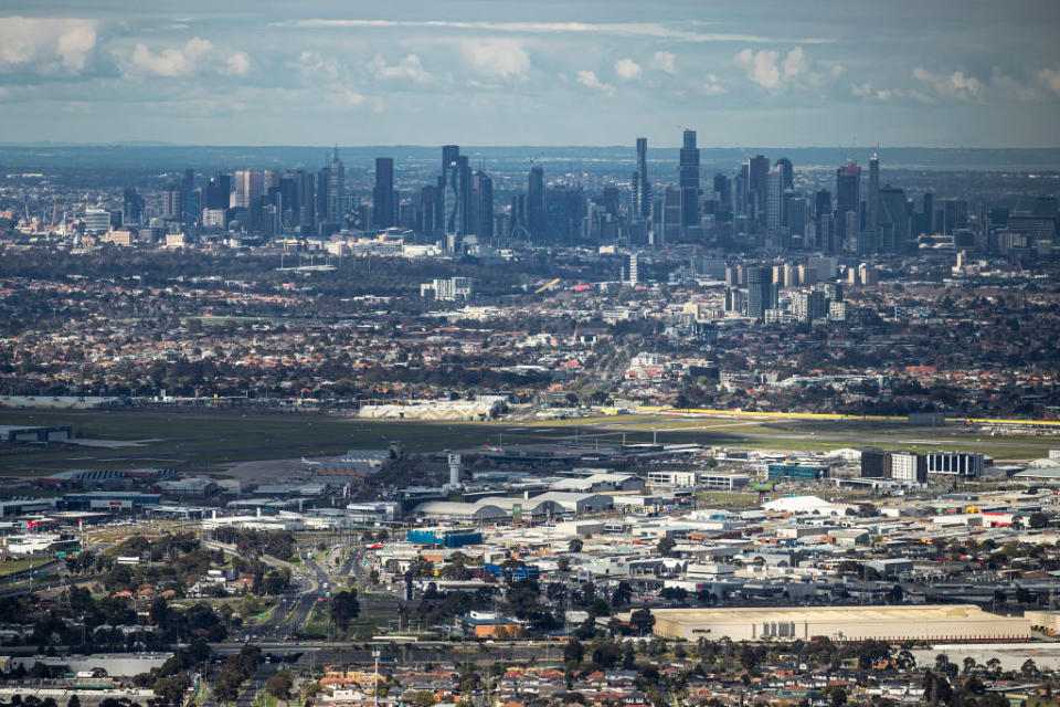 An aerial view of Melbourne CBD. Source: Getty