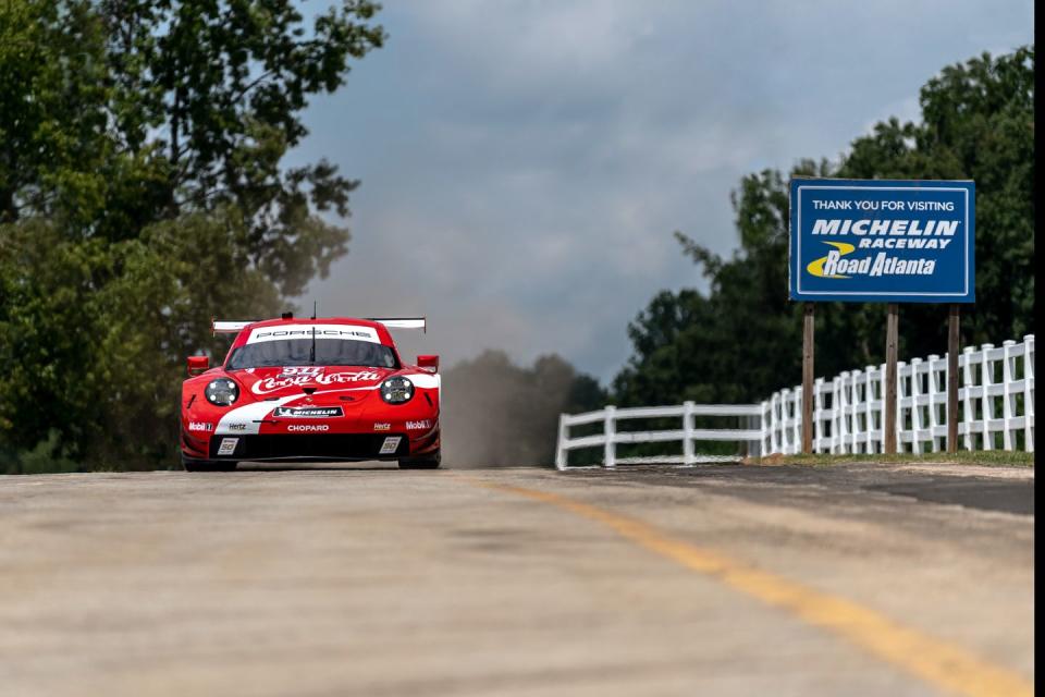 View Photos of Porsche's 911 RSR in Coke Livery