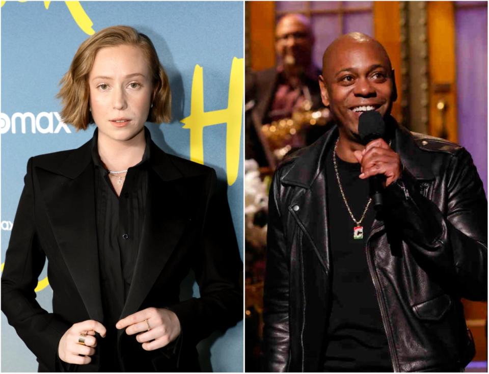 Hannah Einbinder and Dave Chappelle (Getty Images/NBC)