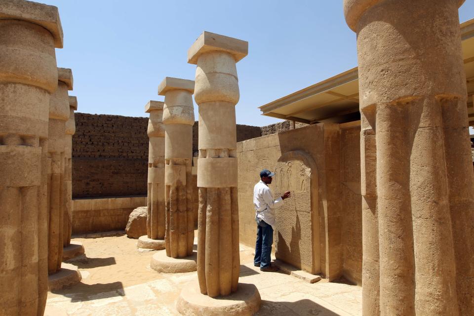 Archeologists in Luxor unearthed a pyramid that once topped the tomb of Khay, the vizier of Ramses II. (Photo: KHALED DESOUKI/AFP/Getty Images)  <a href="http://www.huffingtonpost.com/2013/02/21/ancient-egypt-pyramid-discovered_n_2735819.html" target="_blank">Read more here.</a>