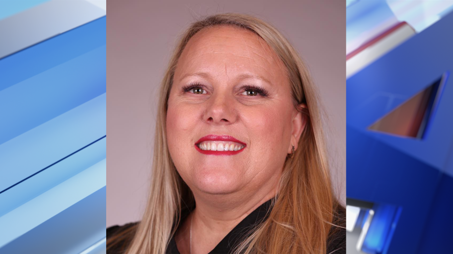 Headshot of Judge Traci Soderstrom on KFOR background