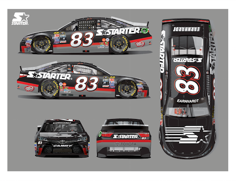 Jeffrey Earnhardt's car for Talladega. (BK Racing)