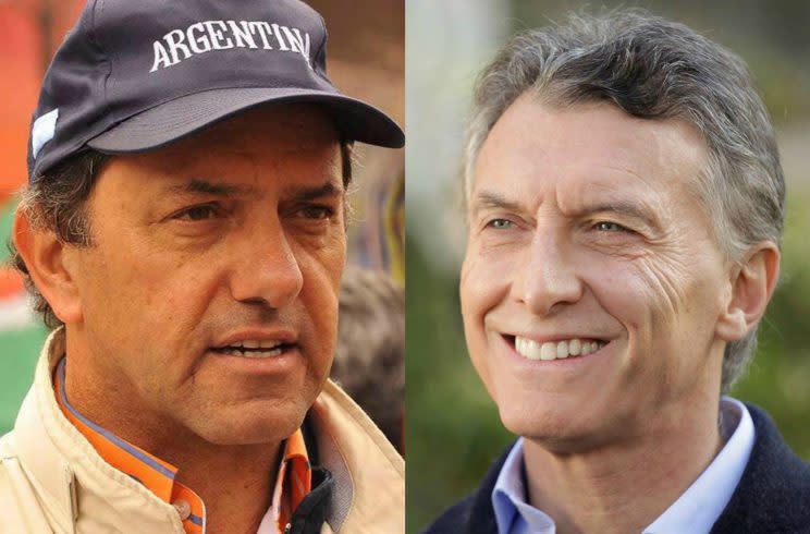 Daniel Scioli y Mauricio Macri, ¿candidatos de Paz Cornú? – Fotos: Facebook/danielsciolioficial / Facebook/mauriciomacri