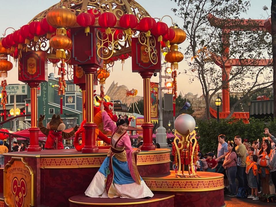 Mulan's Lunar New Year Procession returns for Disney California Adventure's Lunar New Year celebrations.
