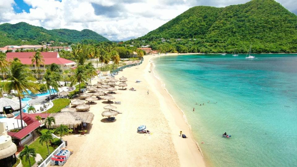 Reduit Beach in St. Lucia