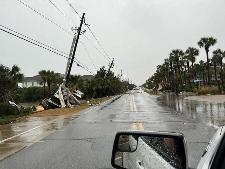 The National Weather Service and Walton County officials investigate