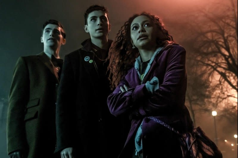 From left, George Rexstrew, Jayden Revri and Kassius Nelson star in "Dead Boy Detectives." Photo courtesy of Netflix