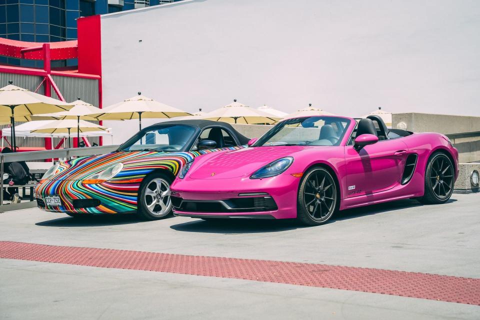 porsche boxsters at the petersen