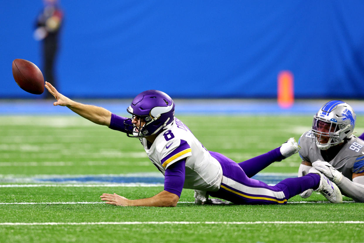 Kirk Cousins and the Vikings will be on notice after losing to the previously winless Lions. (Photo by Gregory Shamus/Getty Images)