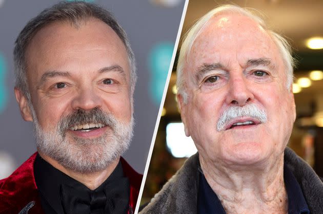 (L-R) Graham Norton and John Cleese (Photo: Getty)