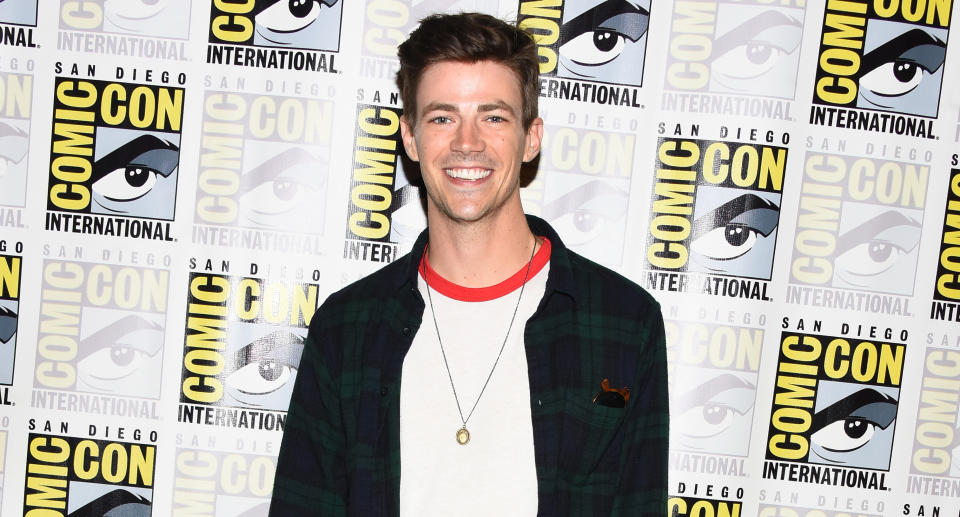 Grant Gustin promotes 