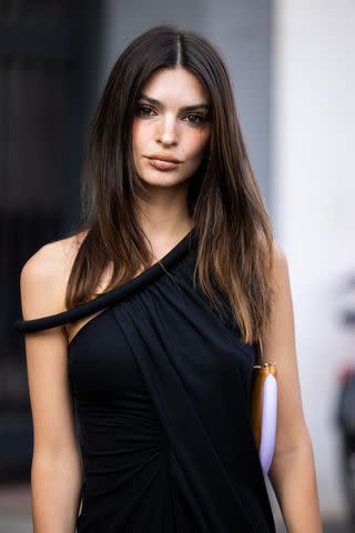 Emily Ratajkowski Just Went Topless in an All-Black Power Suit