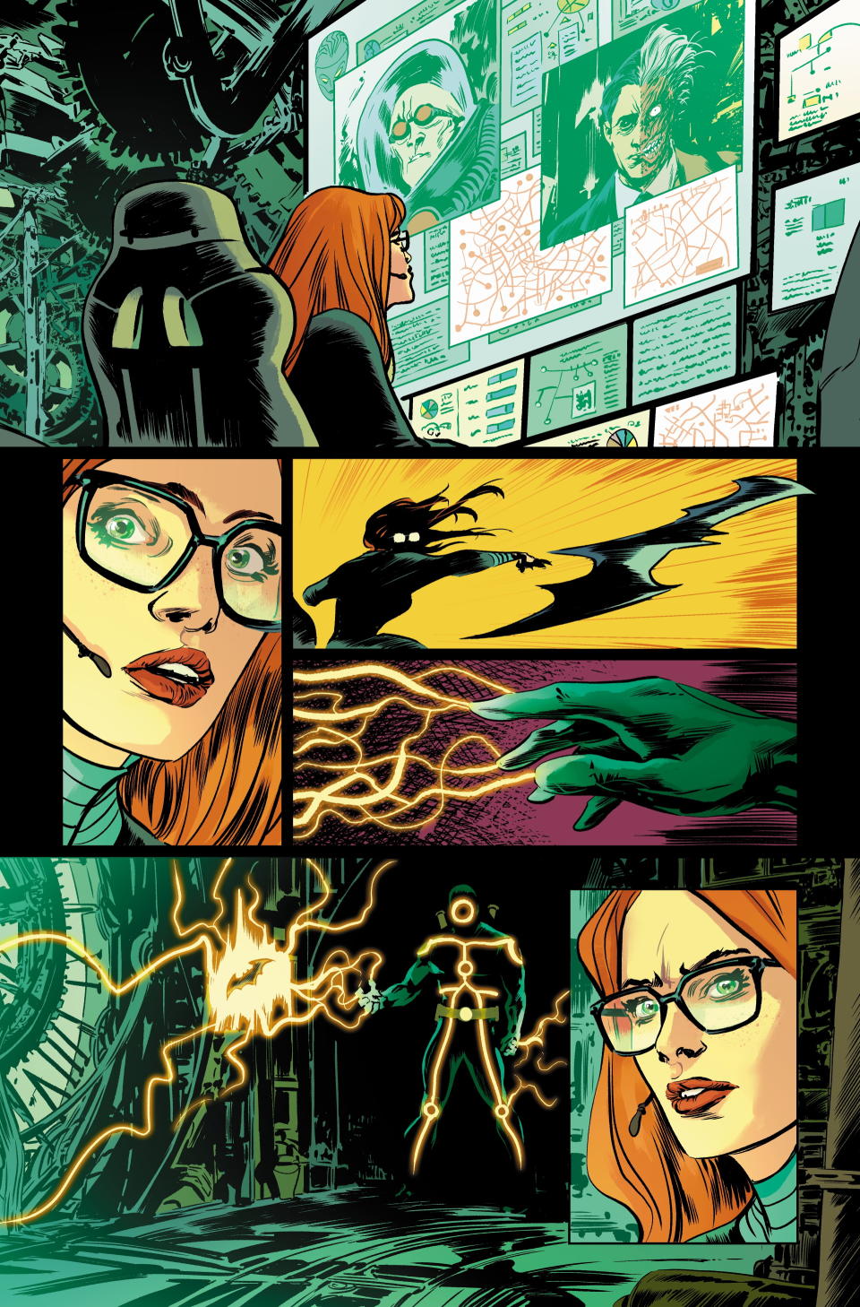 Detective Comics #1070 preview page featuring Barbara Gordon and Zero