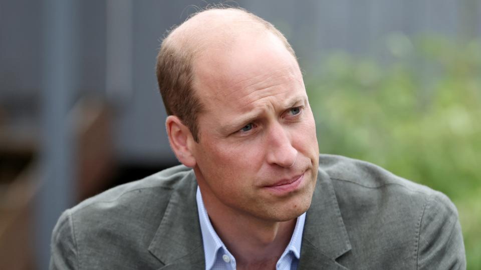  The song that will always take Prince William back explained. Seen here is Prince William during a visit to the We Are Farming Minds charity. 