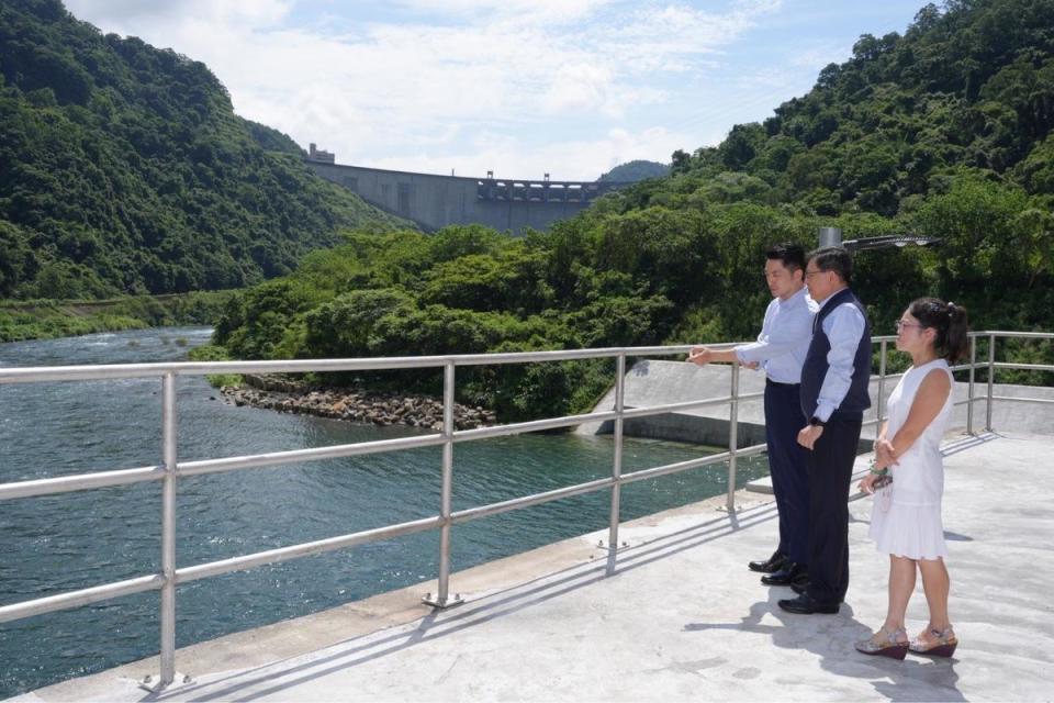 台北市長蔣萬安今出席翡翠水管原水專管通水典禮。   圖：台北市政府 / 提供
