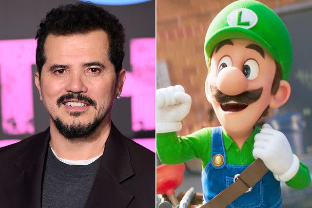 Karwai Tang/WireImage, Universal Pictures /Courtesy Everett Collection John Leguizamo; Luigi in <em>The Super Mario Bros. Movie</em> (2023)