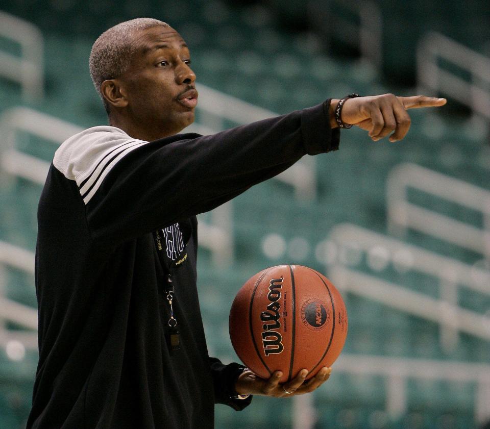 Seton Hall coach Louis Orr during a practice before the 2006 NCAA Tournament.