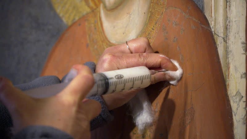 An inside look at restoration of stunning Giotto frescos in Assisi