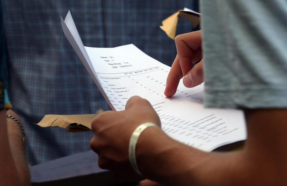 The traditional A*-C grading system has been replaced with a numbered system. (Getty)