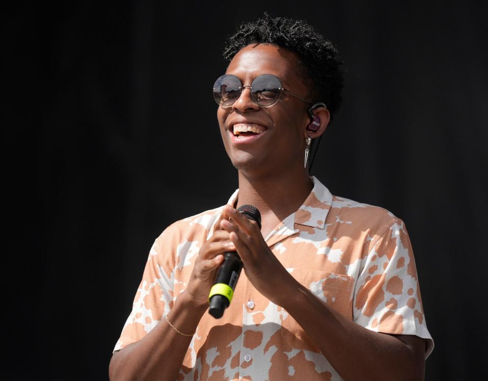 Breland performs at the Austin City Limits Music Festival at Zilker Park on Friday October 6, 2023.