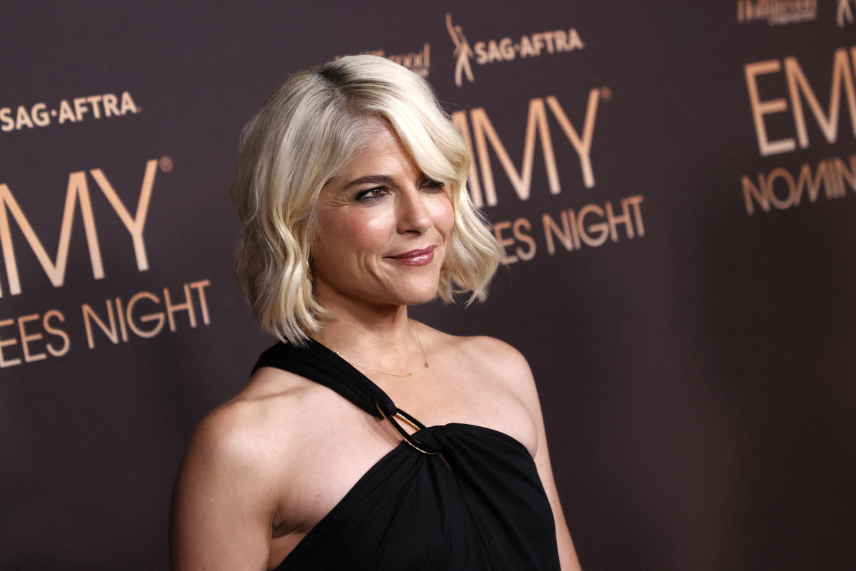 Selma Blair attended the Emmy Nominees Night in West Hollywood, Calif. on Sept. 13 in a stunning black dress. (Photo by Michael Tran/AFP via Getty Images)