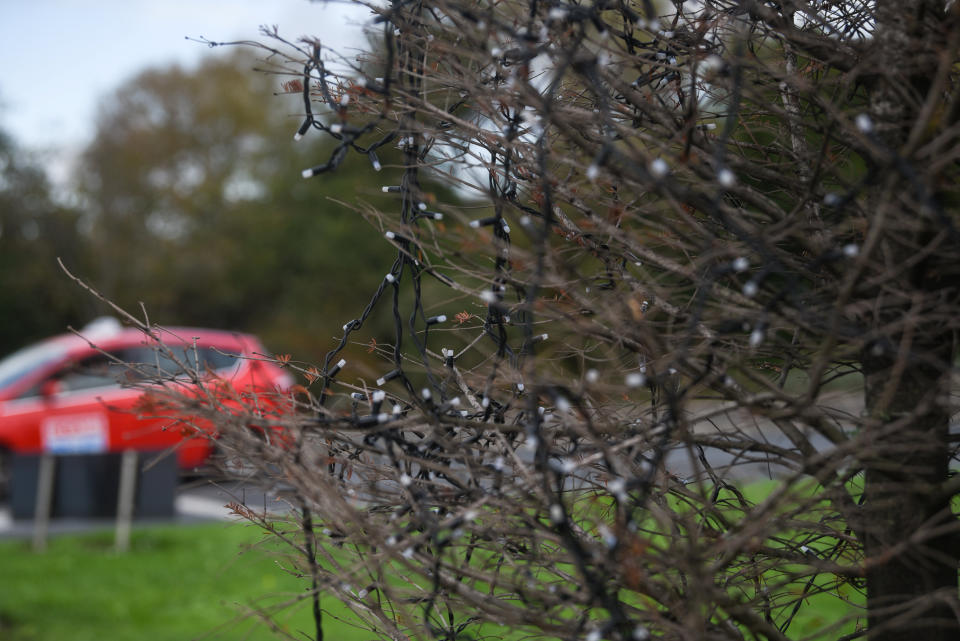 Blackpool council put fairy lights on the tree. (SWNS)