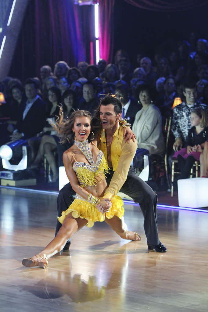 Audrina Patridge and Tony Dovolani perform on "Dancing with the Stars."
