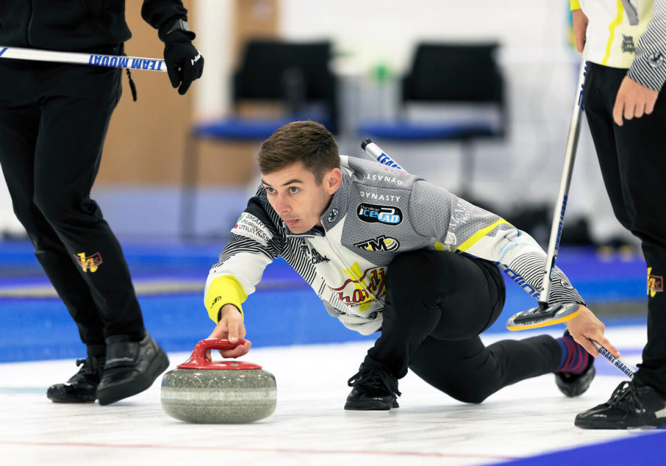 Grant Hardie pictured in action hopes to claim Winter Olympic gold
