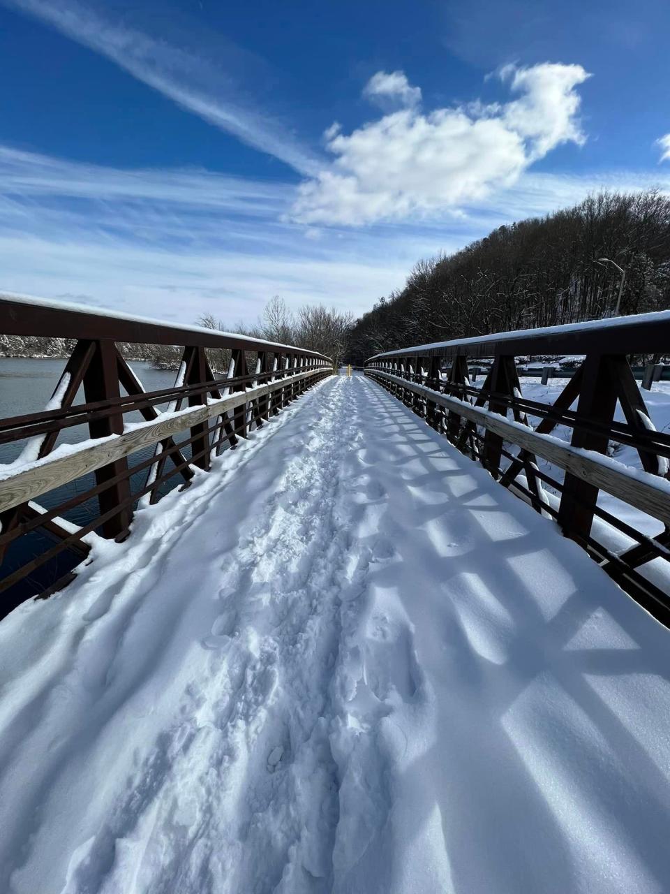 Oak Ridge City Mayor Pro Tem Jim Dodson, who is an art teacher at Jefferson Middle School, captured these shots along the lake in Oak Ridge following the Jan. 14-16, 2024 snowfall.