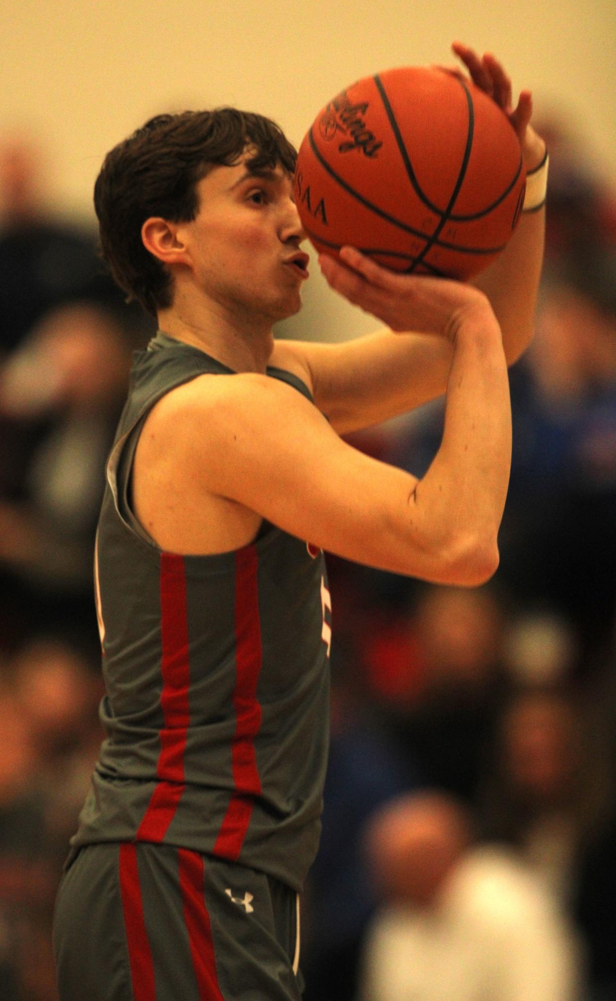 Goshen's Caden Zeinner is the SBAAC-American player of the year