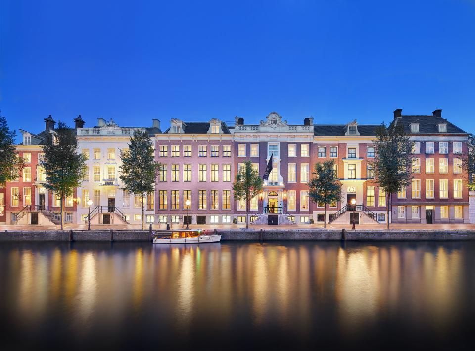 <p>It’s one of Europe’s premier mini-break destinations and, luckily for lovers of luxury, there are lots of five-star hotels in Amsterdam for a well-heeled <a href="https://www.redonline.co.uk/travel/inspiration/g28744371/weekend-trips-from-london/" rel="nofollow noopener" target="_blank" data-ylk="slk:weekend" class="link ">weekend</a> by the canals. </p><p>Like <a href="https://www.redonline.co.uk/travel/g38403507/porto-hotels/" rel="nofollow noopener" target="_blank" data-ylk="slk:Porto" class="link ">Porto</a>, <a href="https://www.redonline.co.uk/travel/g40609465/best-hotels-barcelona/" rel="nofollow noopener" target="_blank" data-ylk="slk:Barcelona" class="link ">Barcelona</a> and <a href="https://www.redonline.co.uk/travel/g38016182/best-hotels-in-rome/" rel="nofollow noopener" target="_blank" data-ylk="slk:Rome" class="link ">Rome</a>, it's one of the <a href="https://www.redonline.co.uk/travel/g38646109/best-places-visit-europe/" rel="nofollow noopener" target="_blank" data-ylk="slk:best places to visit in Europe" class="link ">best places to visit in Europe</a>, especially when you have just a few days to spare for an escape.</p><p>Many of the grand merchants’ houses that line the waterways are now luxury hotels – but some of Amsterdam’s finest five-star retreats have repurposed other buildings (such as banks, in the case of the <a href="https://www.booking.com/hotel/nl/conservatorium-amsterdam.en-gb.html?aid=2070929&label=five-star-hotels-amsterdam-intro" rel="nofollow noopener" target="_blank" data-ylk="slk:Conservatorium" class="link ">Conservatorium</a>). </p><p>There are plenty of picturesque corners of Amsterdam, but few are as photogenic as the Nine Streets neighbourhood (De Negen Straatjes in Dutch), full of canalside boutiques and cute, cosy cafés. </p><p>The Museum Quarter is home to heavy hitters such as an homage to Van Gogh and the Rijksmuseum, where you can marvel at masterpieces such as The Night Watch by Rembrandt. Hiring a bicycle to get around Amsterdam is practically compulsory. </p><p>Two of the grandest five-star hotels in the city are the <a href="https://www.booking.com/hotel/nl/waldorf-astoria-amsterdam.en-gb.html?aid=2070929&label=five-star-hotels-amsterdam-intro" rel="nofollow noopener" target="_blank" data-ylk="slk:Waldorf Astoria" class="link ">Waldorf Astoria</a> and the iconic <a href="https://www.booking.com/hotel/nl/leurope.en-gb.html?aid=2070929&label=five-star-hotels-amsterdam-intro" rel="nofollow noopener" target="_blank" data-ylk="slk:De L’Europe" class="link ">De L’Europe</a>, a landmark for more than a century and counting. For something a little more intimate, but no less luxurious, try boutique hotel <a href="https://www.booking.com/hotel/nl/the-dylan-amsterdam.en-gb.html?aid=2070929&label=five-star-hotels-amsterdam-intro" rel="nofollow noopener" target="_blank" data-ylk="slk:The Dylan" class="link ">The Dylan</a> on Keizersgracht. </p><p>These are our favourite five-star hotels in Amsterdam…</p>