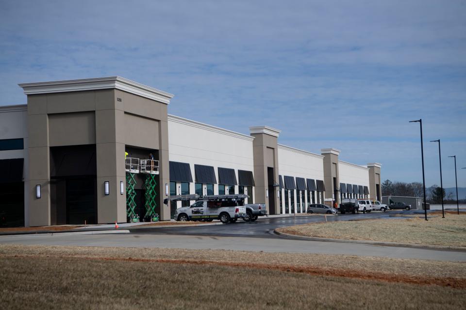 A development in Mills River is intended to become a B&F Ceramics Design Showroom and Warehouse, along with providing two other retail leasing spaces.