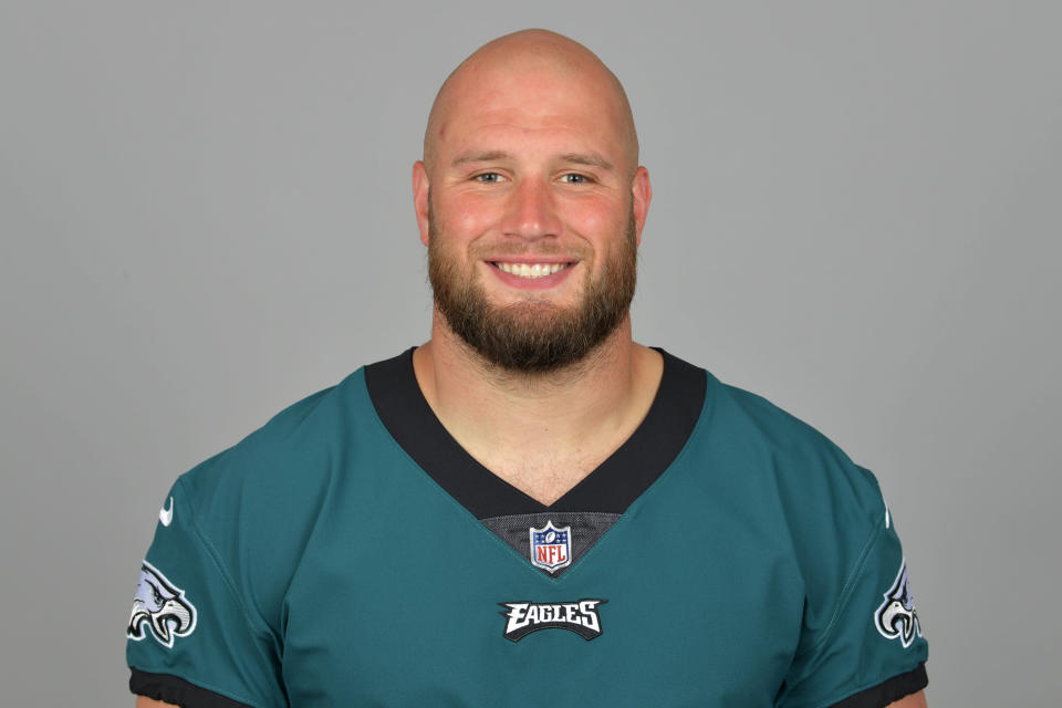 Philadelphia Eagles OT Lane Johnson made a substantial donation to the junior college where he got his start. (AP)