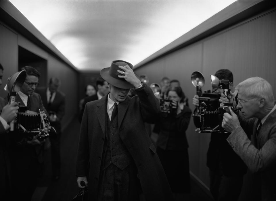 Cillian Murphy as J. Robert Oppenheimer in Oppenheimer, written and directed by Christopher Nolan. (Universal Pictures)