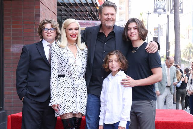 Mark Von Holden/Variety via Getty Gwen Stefani, Blake Shelton, Apollo Rossdale, Zuma Rossdale