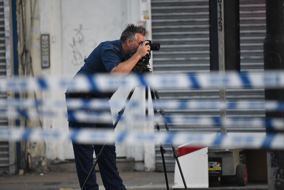 Van strikes pedestrians outside of London mosque