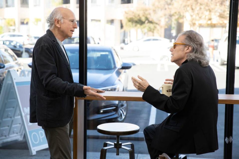 Larry David (left) and Richard Lewis in a scene from the series “Curb Your Enthusiasm.” HBO/Sky Comedy/Kobal/Shutterstock