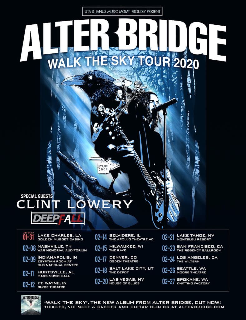 Alter Bridge Tour Poster