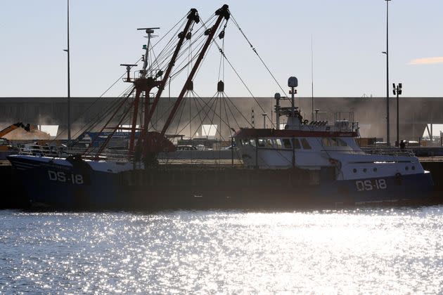 <strong>The harbour of Le Havre, northern France, shows the trawler 'Cornelis-Gert Jan' detained by French authorities.</strong> (Photo: SAMEER AL-DOUMY via Getty Images)