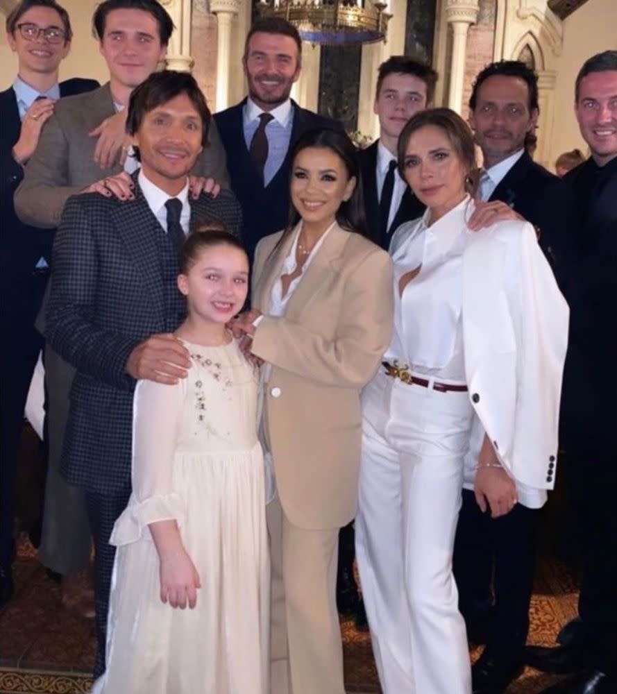 Beckham family, Eva Longoria, Marc Anthony and friends | Victoria Beckham/Instagram
