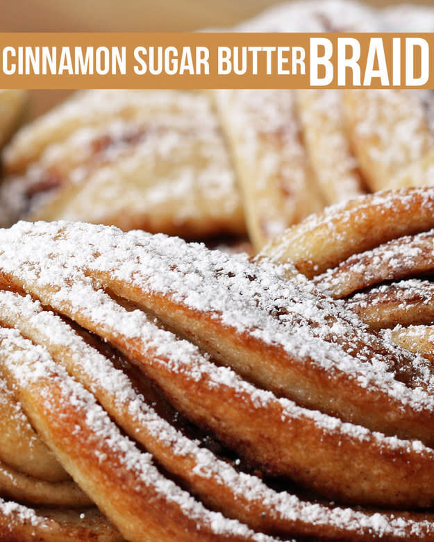 cinnamon sugar butter braid bread