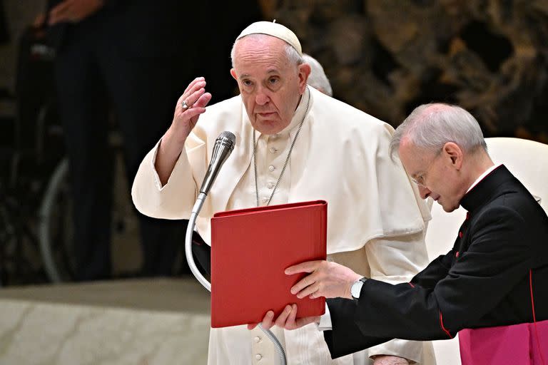 La bendición del Papa durante sus saludos navideños