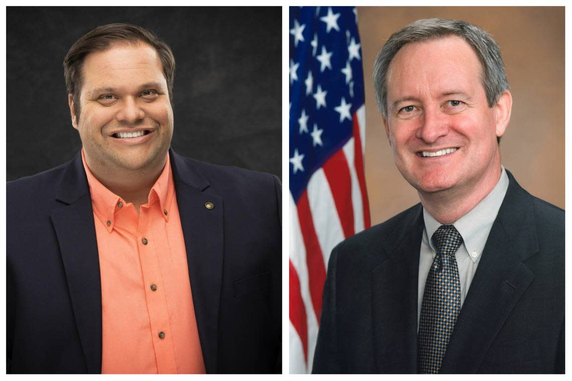 Democrat David Roth (left) and Republican Sen. Mike Crapo.