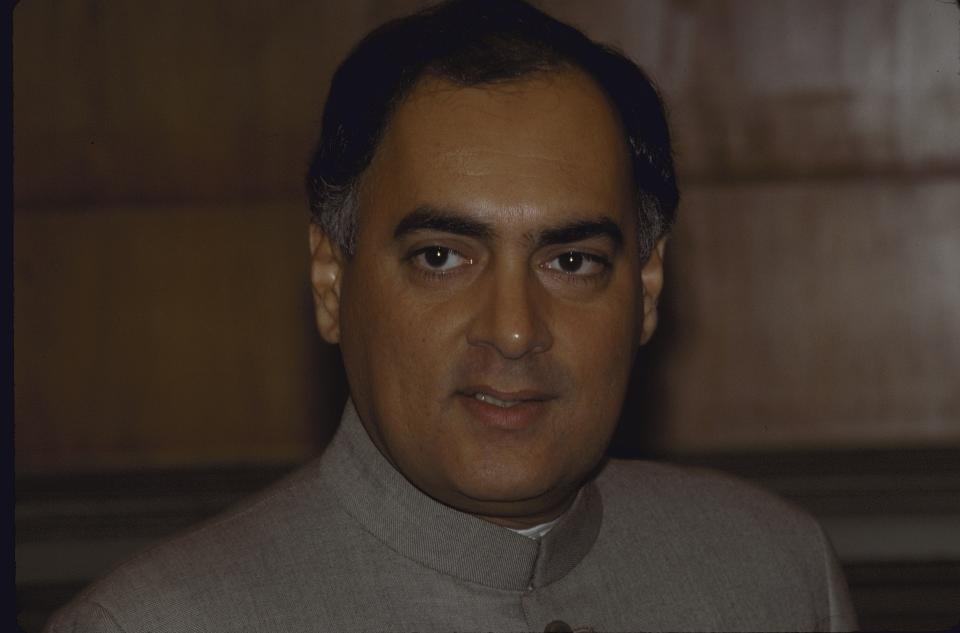 Indian PM Rajiv Gandhi during meeting with Thailand PM Chatichai Choonhavan. (Photo by Robert Nickelsberg/The LIFE Images Collection via Getty Images/Getty Images)