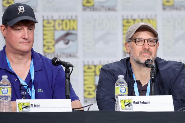 Executive producers Al Jean and Matt Selman speak at Comic-Con on Saturday. (Photo: Amy Sussman via Getty Images)