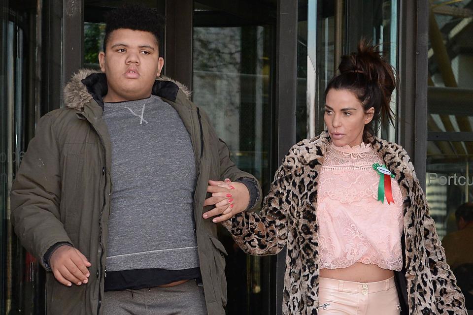 Harvey Price was taken th hospital earlier this month (PA)